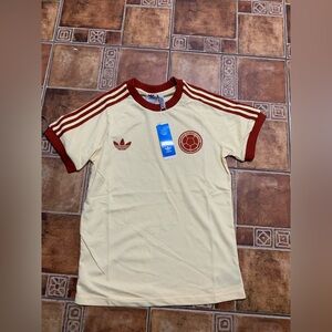 adidas Originals Colombia Classic 3 Stripe Trefoil Jersey size S